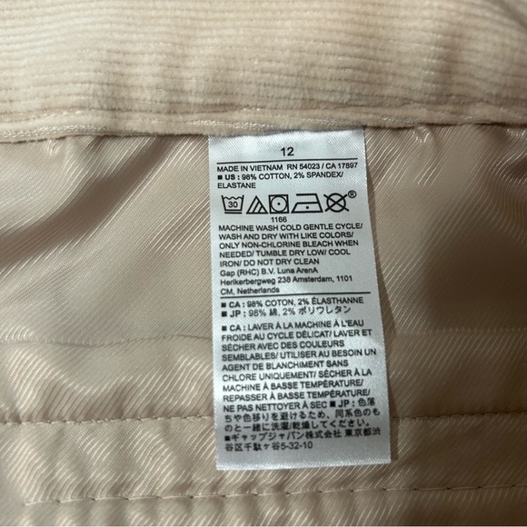 NWT Banana Republic Tan Corduroy Straight Trouser SZ 12 Office Workwear Academia - Picture 4 of 13